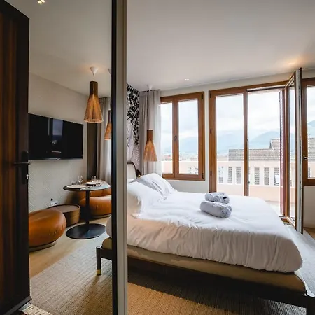 Le Nid Du Favre I - Charming Studio With Stunning Lake View Annecy Buitenkant foto