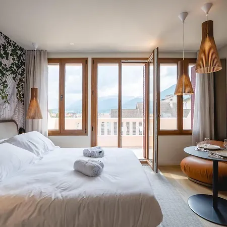 Le Nid Du Favre I - Charming Studio With Stunning Lake View Annecy Buitenkant foto